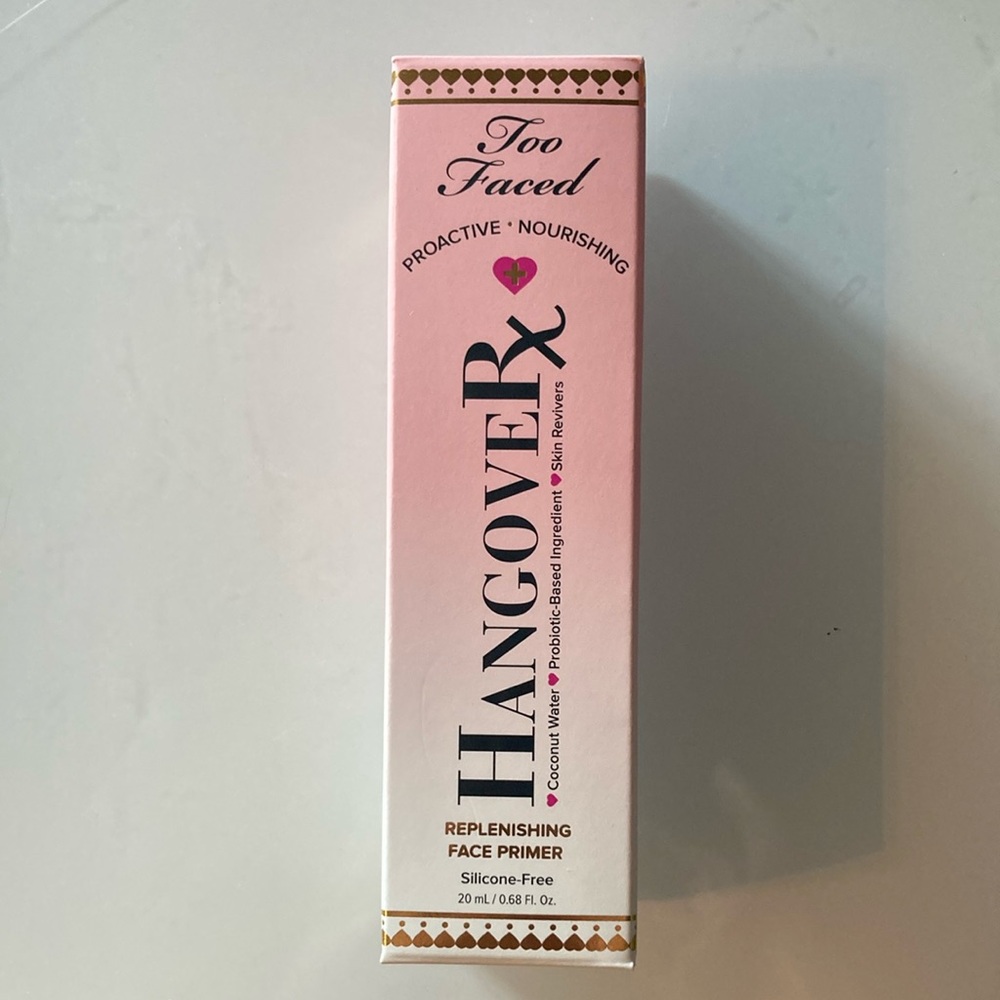 NIB Too Faced Hangover Rx Replenishing Face Primer 20ml